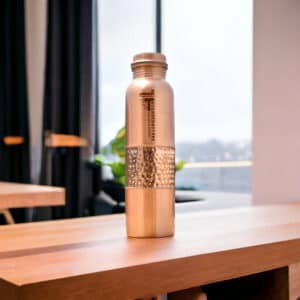 copper bottle with two ring hammered designe 950 ml 300x300 1