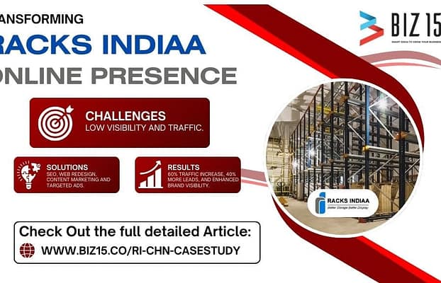 How Biz15 Increased www.racksindiaa.com Racks Company Online Presence